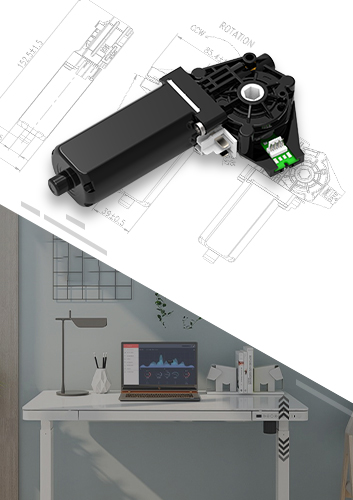 電動(dòng)升降桌電機(jī)PGM-W060系列 24V低壓有刷直流齒輪箱電機(jī) 單腿負(fù)載超60KG 可選配相應(yīng)的控制器及按鈕面板構(gòu)成統(tǒng)一的升降桌驅(qū)動(dòng)系統(tǒng)